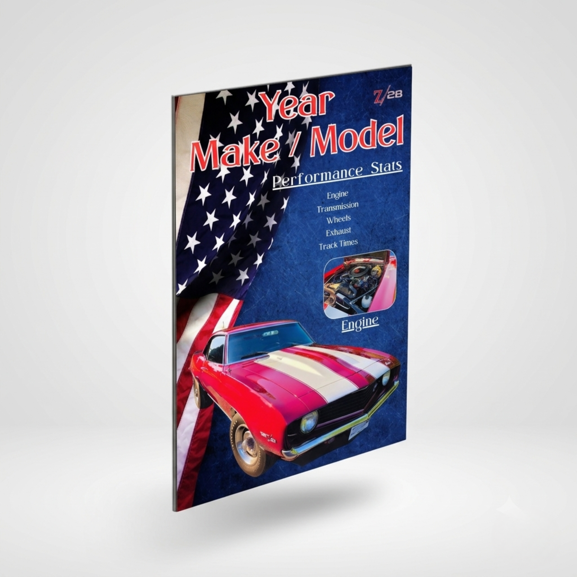 Double aluminum Camaro show board