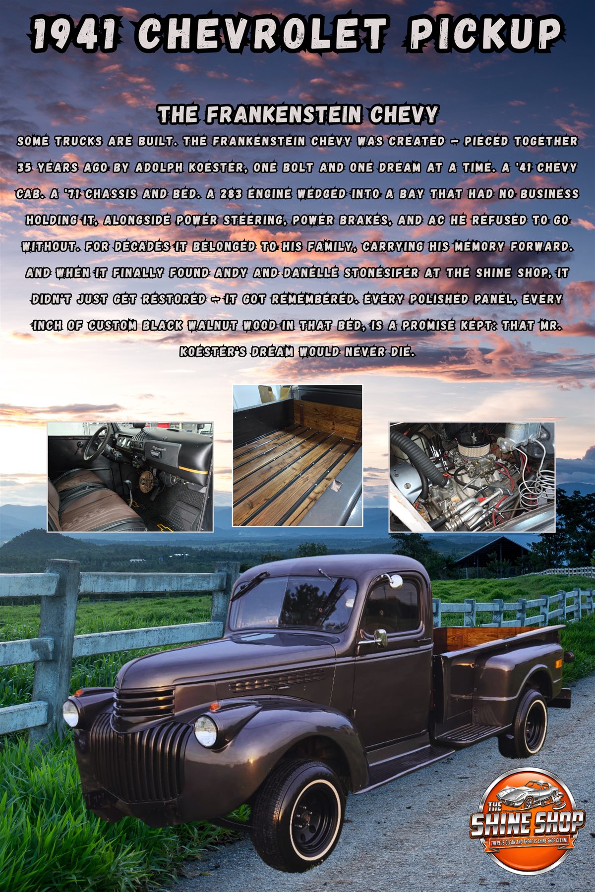 Andy — 1941 Chevrolet Truck The Total Custom custom car show board design