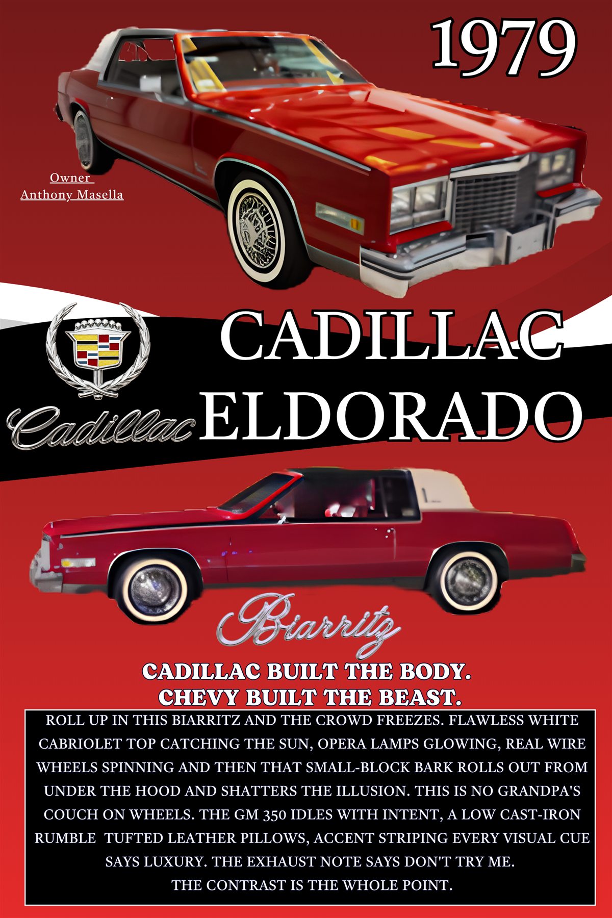 Anthony Masella 2026 The Classic custom car show board design