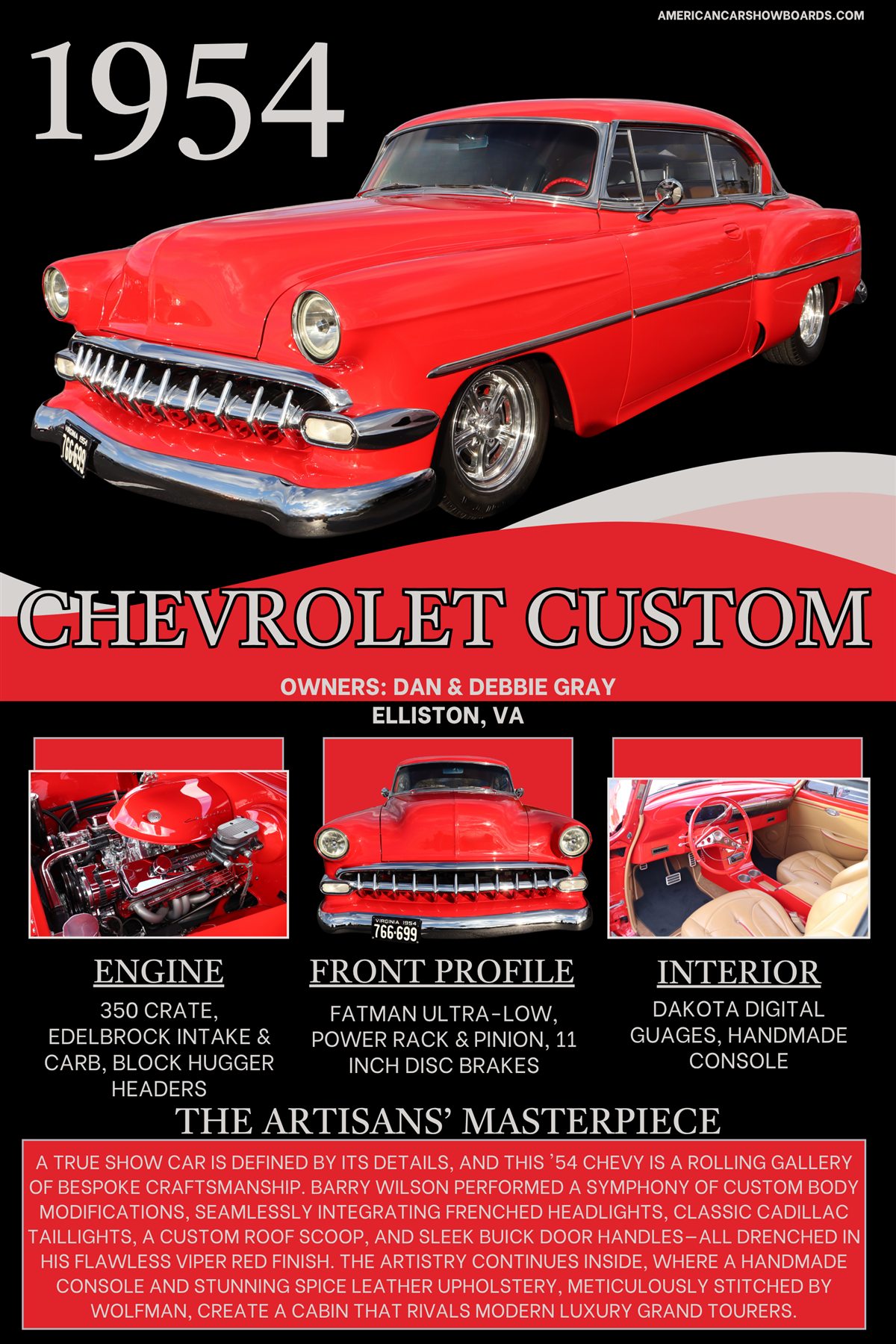 Dan Gray 2026 The Total Custom custom car show board design