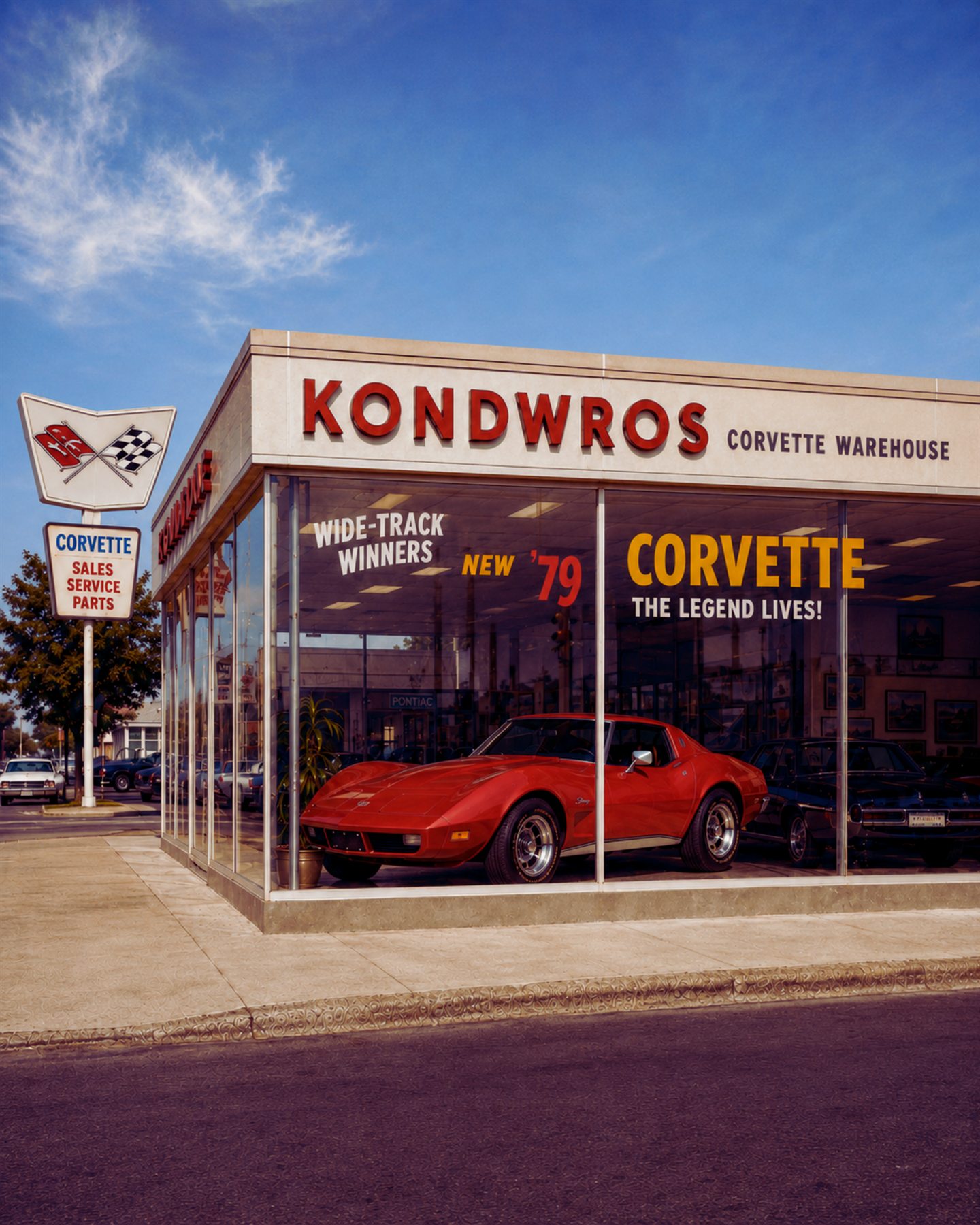 Kondwros Corvette Warehouse The Total Custom custom car show board design