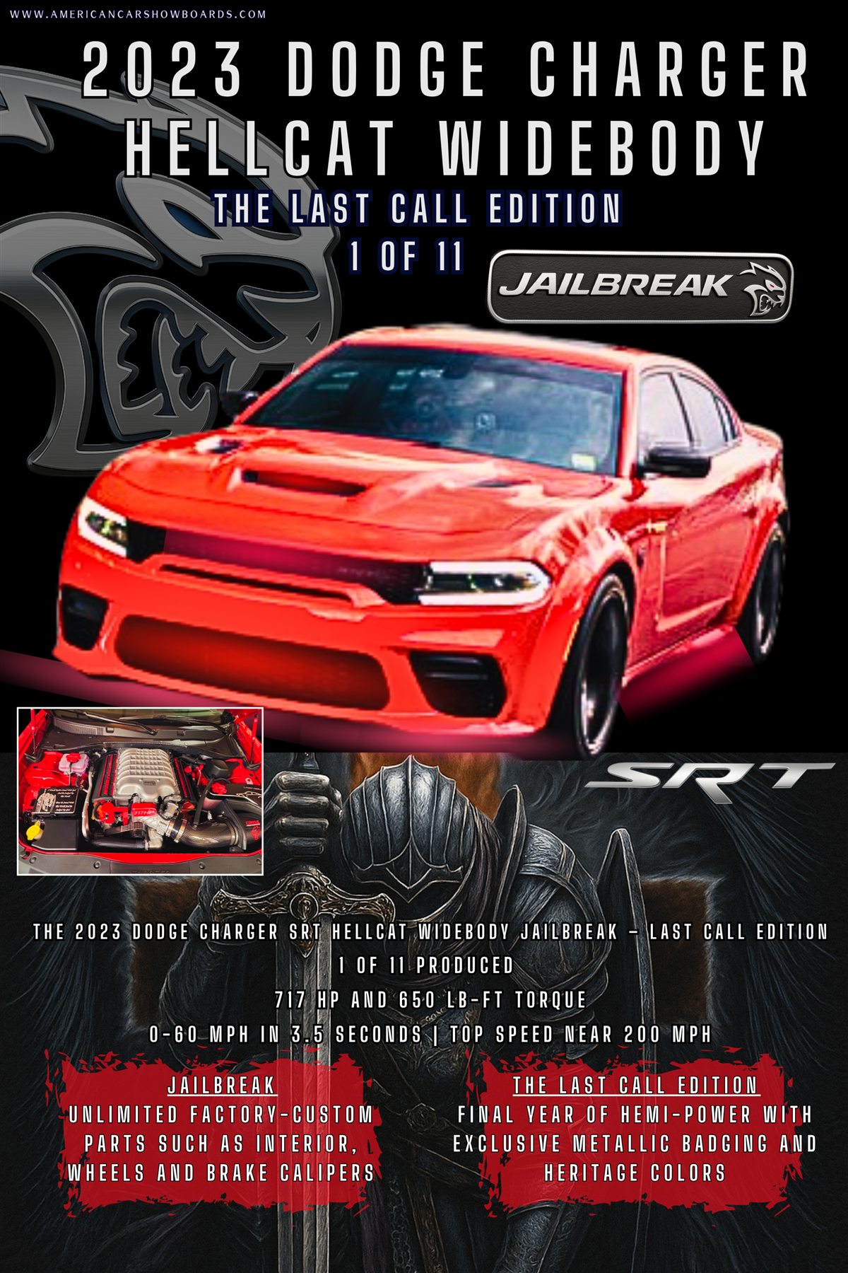 Eric Folk 2025 The Predator custom car show board design