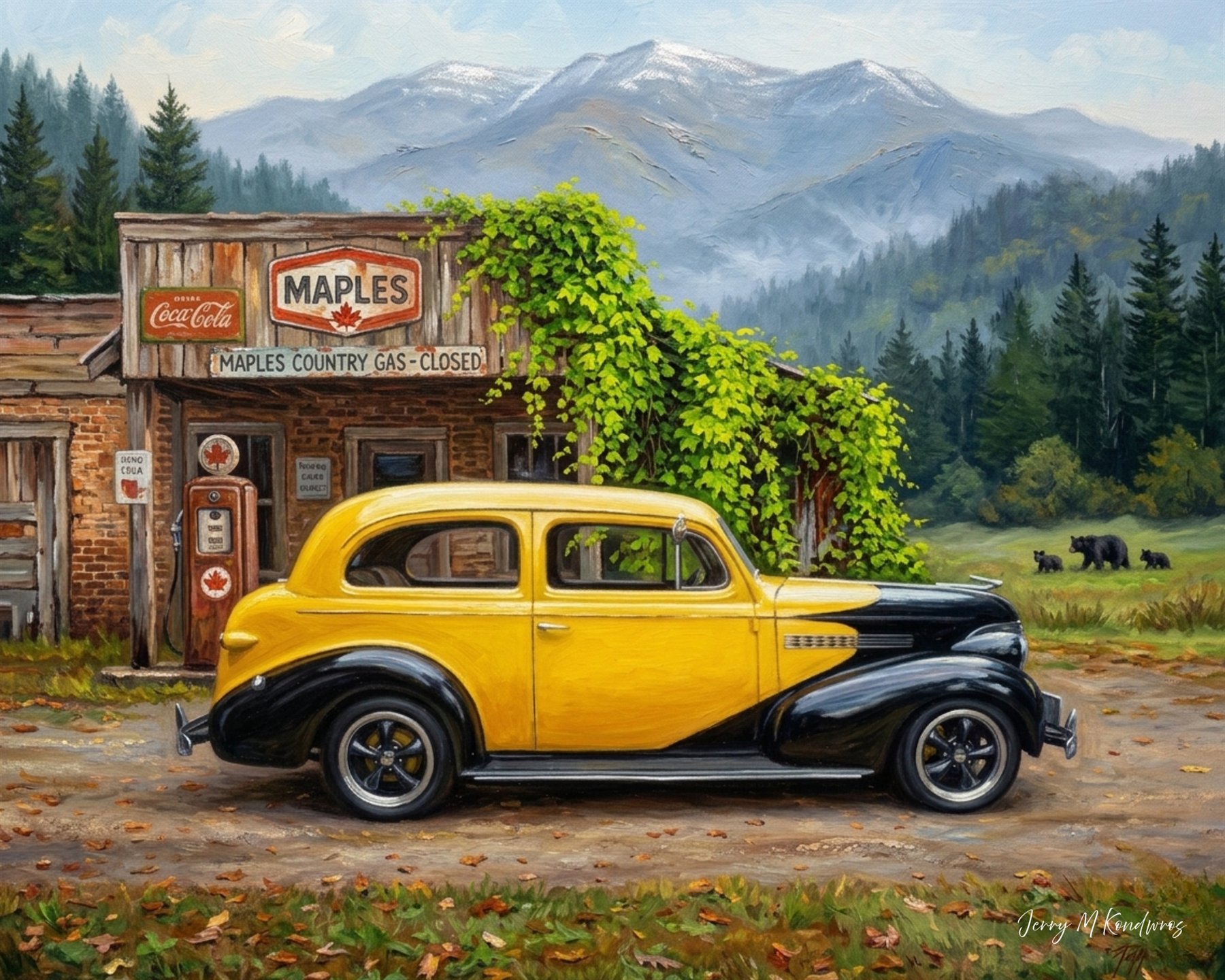 Jason Maples Oil Based Masterpieces custom car show board design