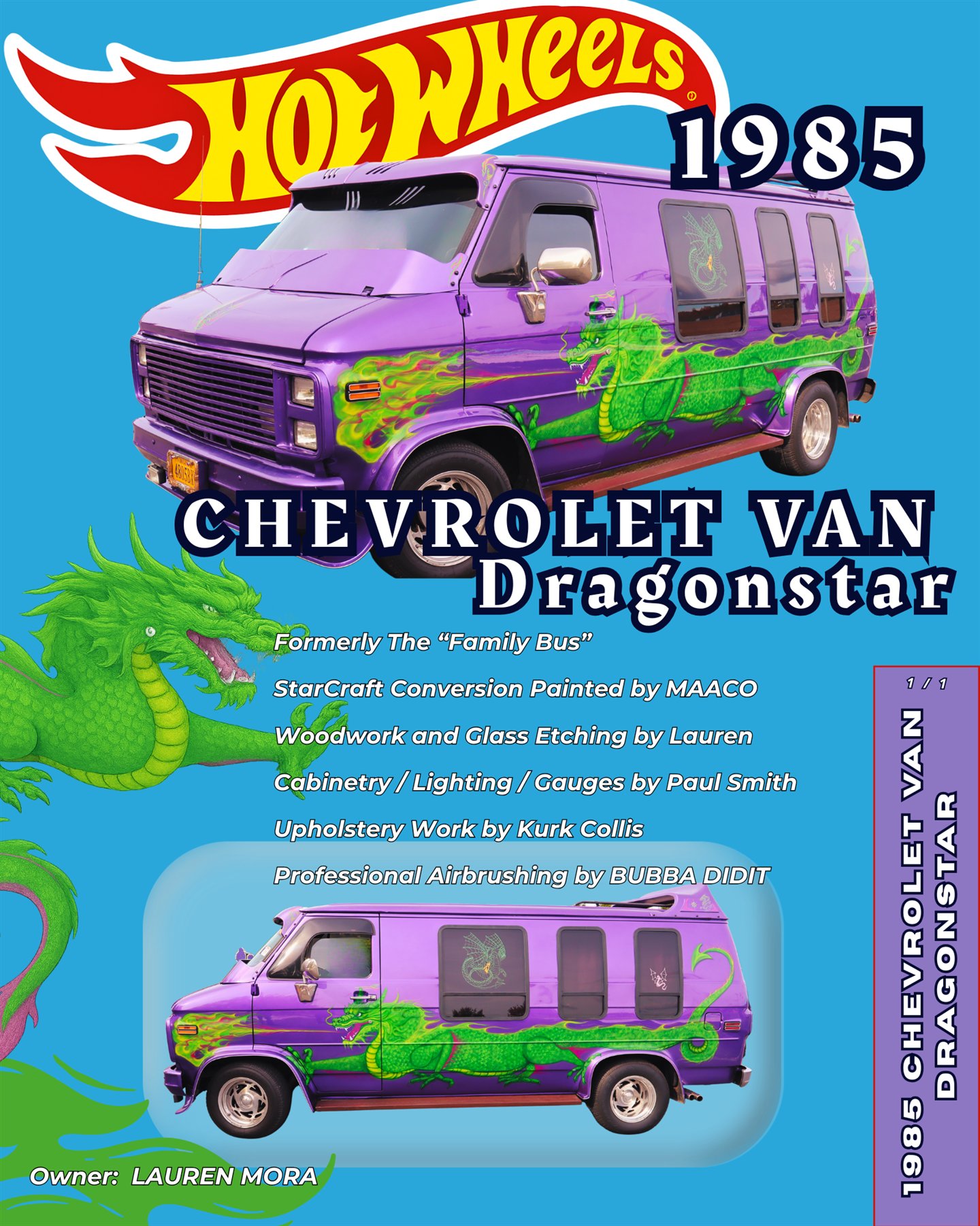 Lauren Mora — Dragonstar The Toy custom car show board design