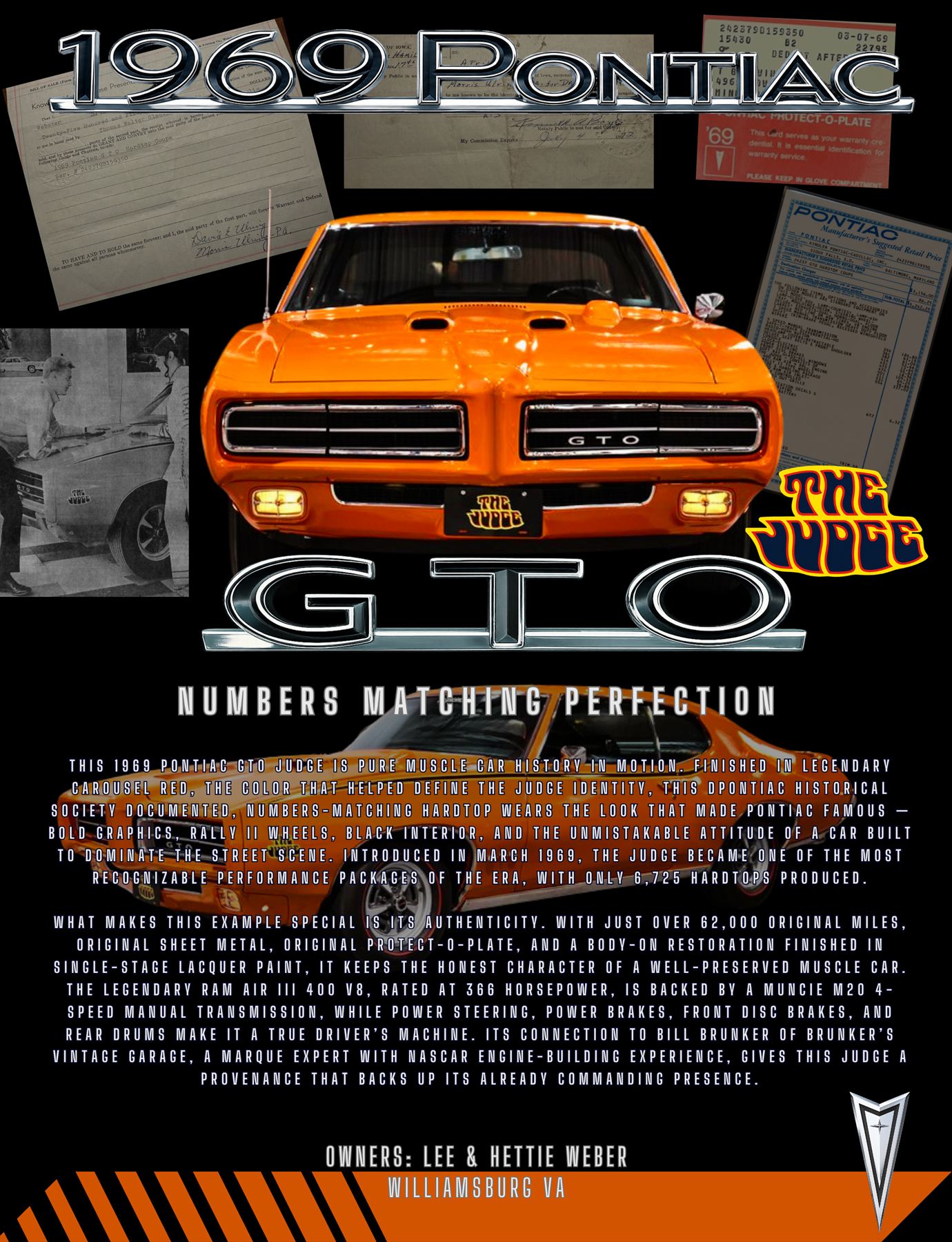 Lee Weber 2026 The Predator custom car show board design