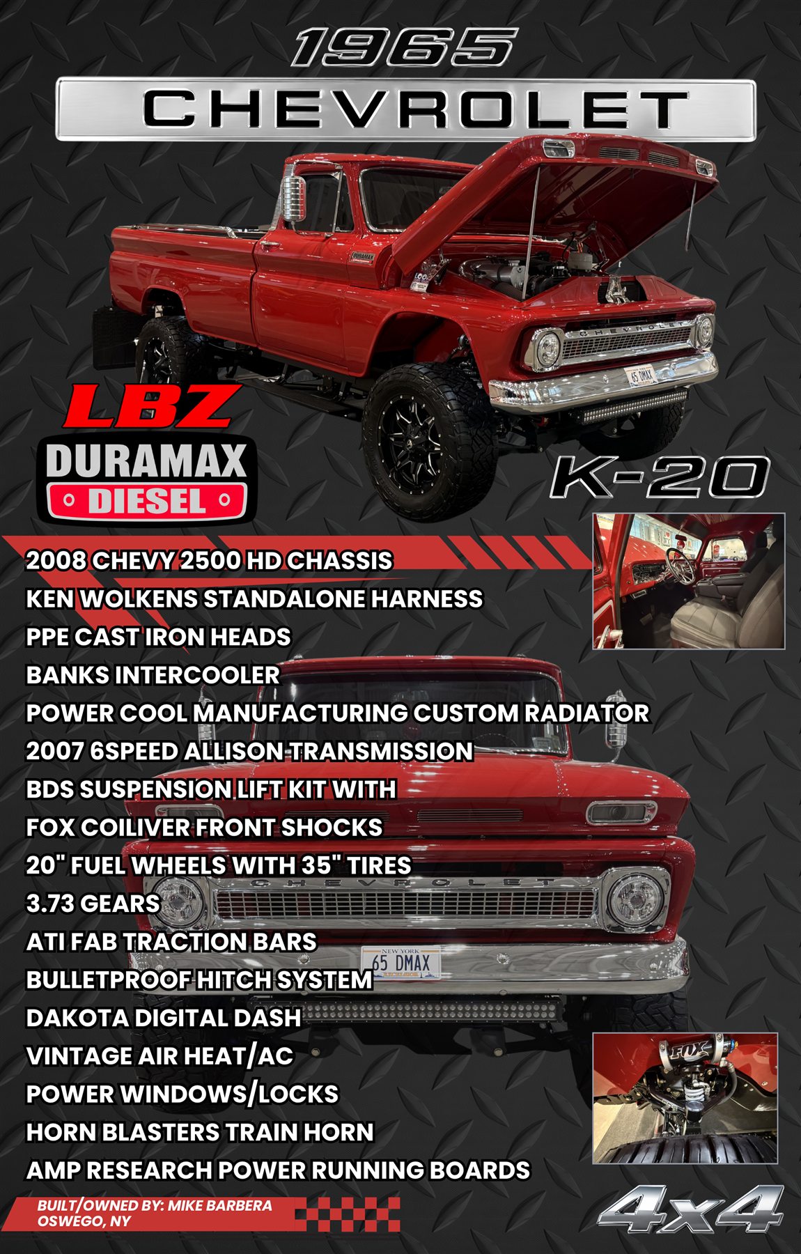 Mike Barbera — Duramax The Total Custom custom car show board design