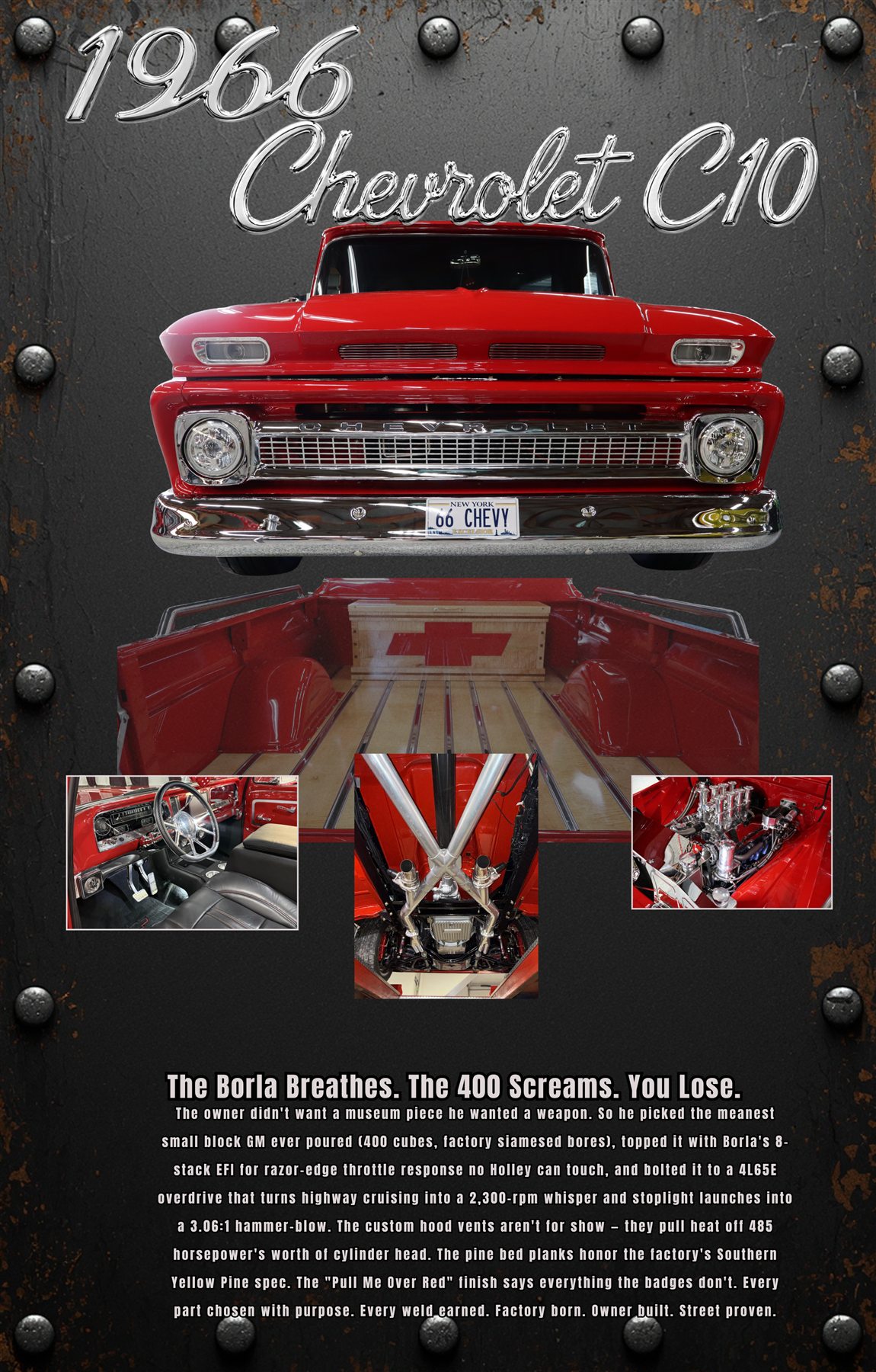 Mike Barbera — 1968 C10 The Total Custom custom car show board design