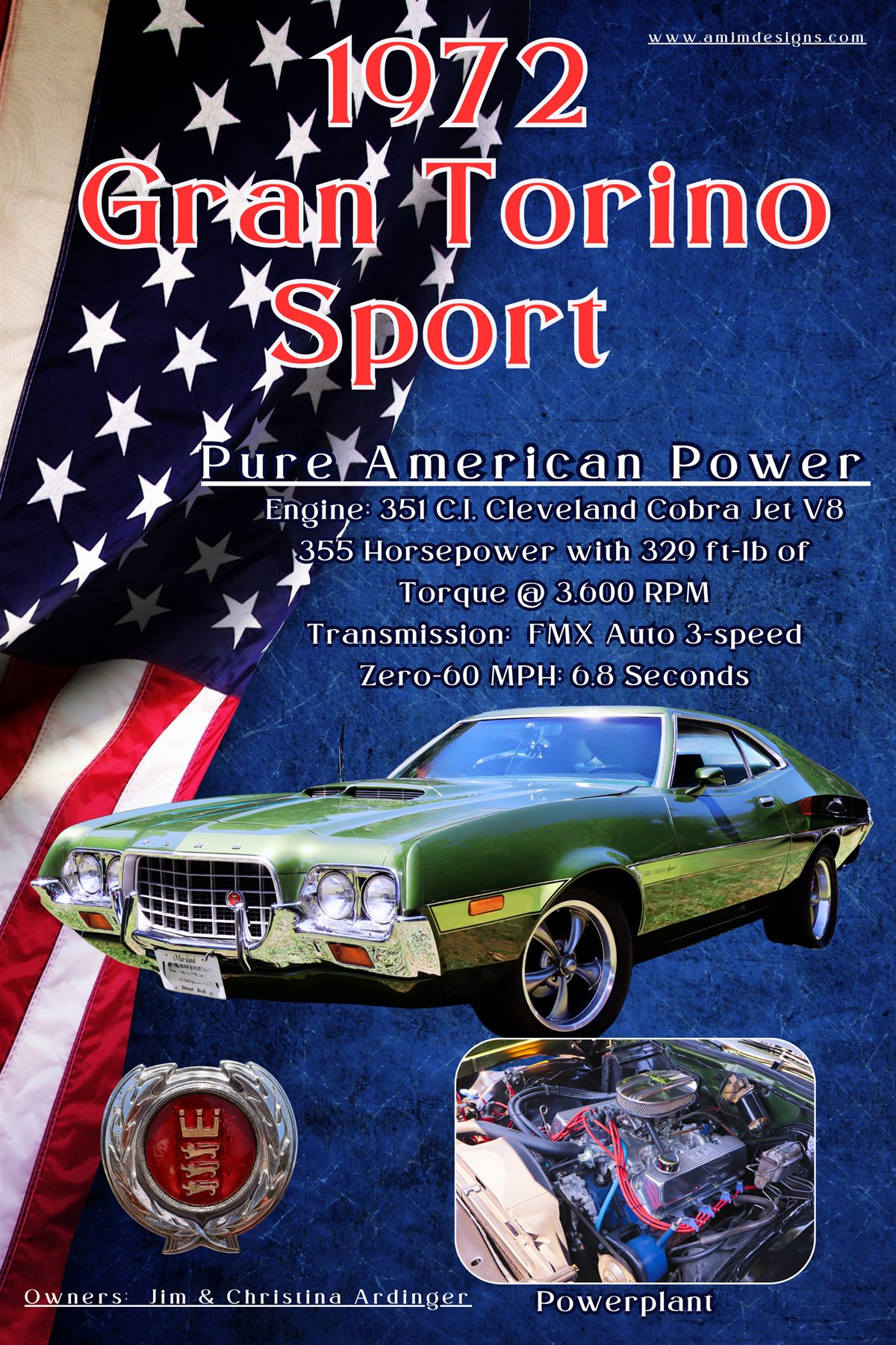 Jim Ardinger 2025 The American custom car show board design