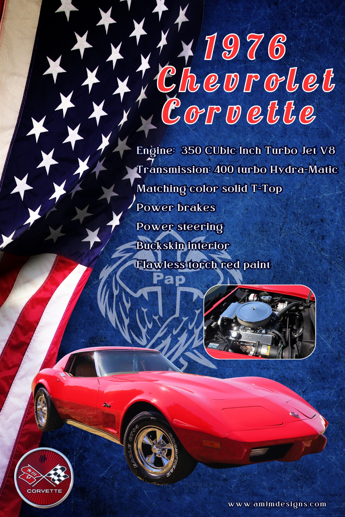 Travis Mooney 2025 The American custom car show board design
