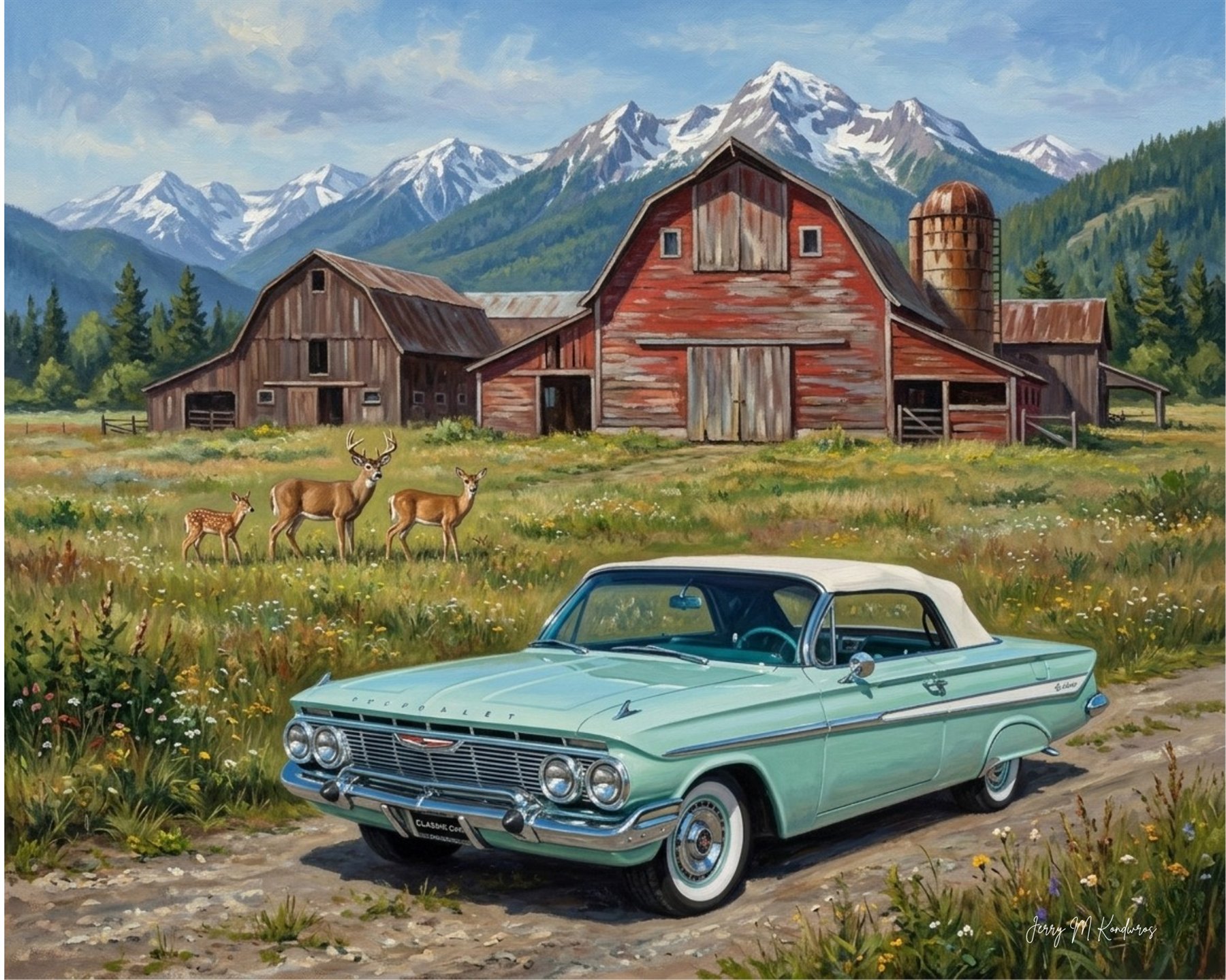 Oil Based Masterpieces custom car show board design for a featured vehicle